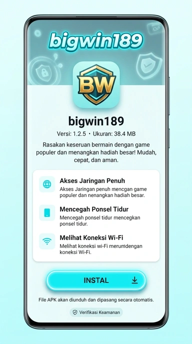 Tampilan halaman APK bigwin189